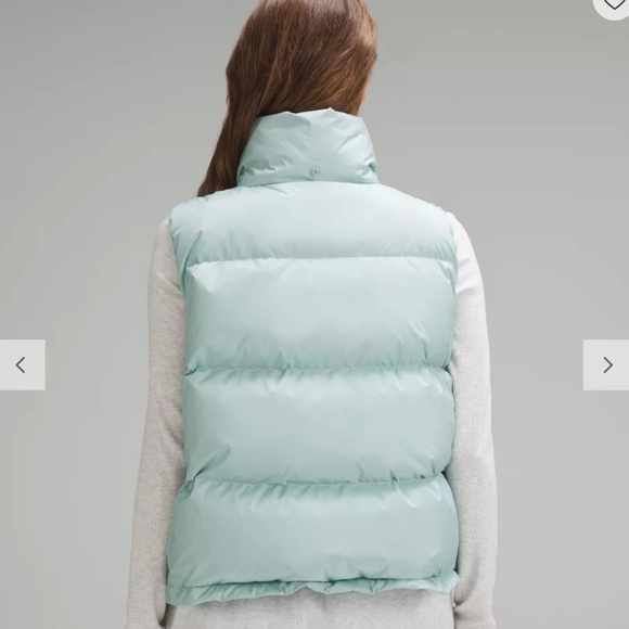 Lululemon Wunder Puff 600 Cropped Vest Sz 8 *RARE* color -Frosted Jade NWT - Picture 6 of 17